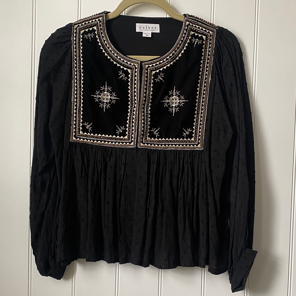 Velvet brand Sequin Embellished Top Jacket, size XS